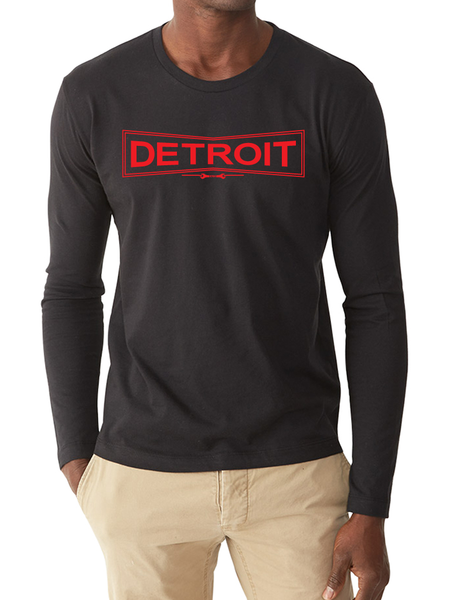 Black Long Sleeve Detroit Works Tee